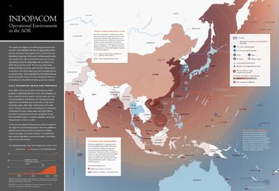 Page 22 of RAND report RR-A1784-1 depicts a map of the Indo-Pacific, the operational area described in the volume. Photo by the RAND Corporation