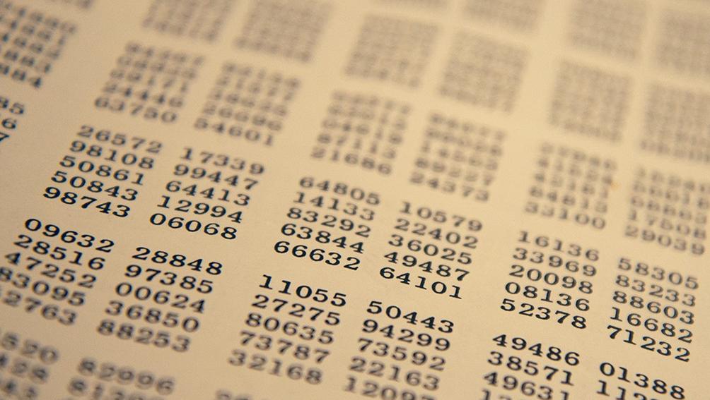 One page from the book A Million Random Digits with 100,000 Normal Deviates