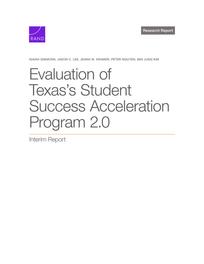 Cover: Evaluation of Texas's Student Success Acceleration Program 2.0