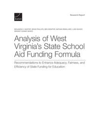 Cover: Analysis of West Virginia’s State School Aid Funding Formula