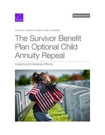 Cover: The Survivor Benefit Plan Optional Child Annuity Repeal