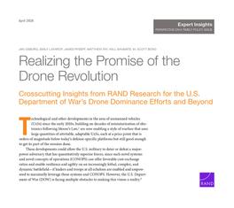 Cover: Realizing the Promise of the Drone Revolution