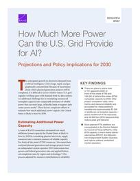Cover: How Much More Power Can the U.S. Grid Provide for AI?